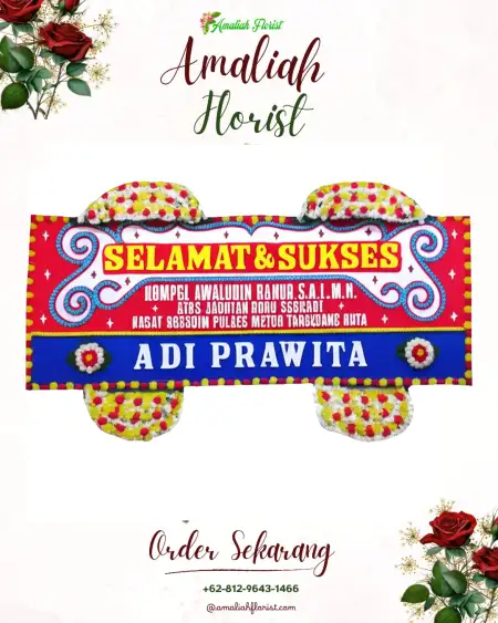 Papan Bunga Ucapan Selamat Kadolomoko